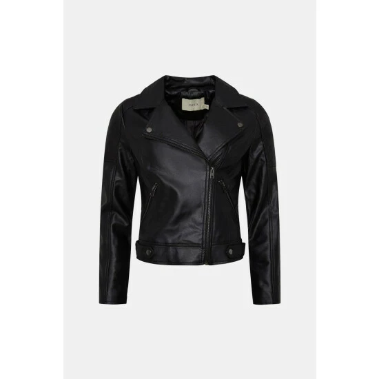 Oasis PU Biker For Female 6 Oasis PU Biker For Female - Image 4