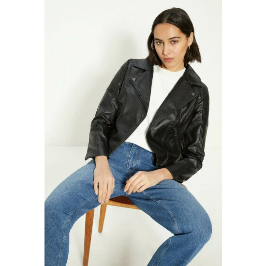 Oasis PU Biker For Female 7 Oasis PU Biker For Female - Image 5