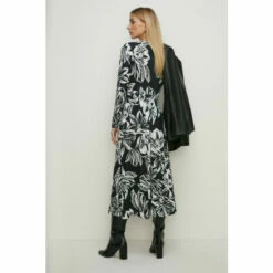 Oasis Slinky Jersey Floral Pleated Midi Dress For Female -Oasis Sales Store unnamed file 1036