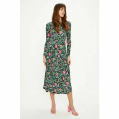 Oasis Slinky Jersey Floral Pleated Midi Dress For Female -Oasis Sales Store unnamed file 1045
