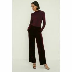 Oasis Rachel Stevens Velvet Wide Leg Trouser For Female -Oasis Sales Store unnamed file 1051