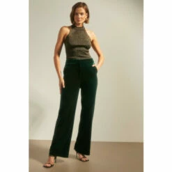 Oasis Rachel Stevens Velvet Wide Leg Trouser For Female -Oasis Sales Store unnamed file 1052
