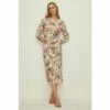 Oasis Petite Paisley Printed Ruched Side Midi Dress For Female -Oasis Sales Store unnamed file 1053