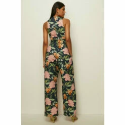 Oasis Printed Scuba V Neck Jumpsuit For Female -Oasis Sales Store unnamed file 1067