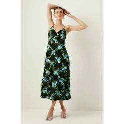 Oasis Floral Check Strappy Midi Dress For Female -Oasis Sales Store unnamed file 1140
