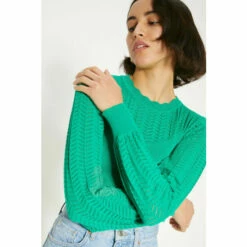 Oasis Corset Detail Pointelle Jumper For Female -Oasis Sales Store unnamed file 1155