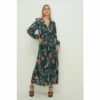 Oasis Floral Metallic Plisse Tiered Midi Dress For Female -Oasis Sales Store unnamed file 1156