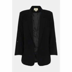 Oasis Plus Size Roll Sleeve Tailored Blazer For Female -Oasis Sales Store unnamed file 1164