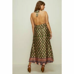 Oasis Plus Size Border Placement Printed Halter Dress For Female -Oasis Sales Store unnamed file 1179
