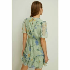 Oasis Lace Trim Floral Chiffon Skater Dress For Female -Oasis Sales Store unnamed file 1218