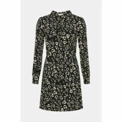 Oasis Animal Printed Crepe Shirt Dress For Female -Oasis Sales Store unnamed file 1276