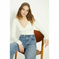 Oasis Jersey Knot Detail Front Top For Female -Oasis Sales Store unnamed file 1307