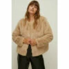 Oasis Plus Size Recycled Faux Fur Collarless Coat For Female -Oasis Sales Store unnamed file 1328