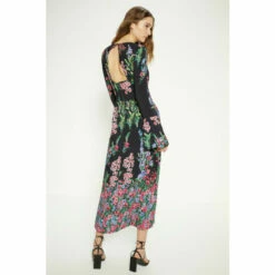 Oasis Placement Border Floral Midi Dress For Female -Oasis Sales Store unnamed file 133