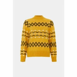 Oasis Embellished Fairisle Jumper For Female -Oasis Sales Store unnamed file 1379