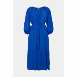 Oasis Textured Smock Maxi Dress For Female -Oasis Sales Store unnamed file 1391