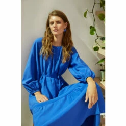 Oasis Textured Smock Maxi Dress For Female -Oasis Sales Store unnamed file 1392