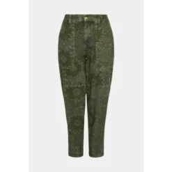 Oasis Floral Printed Canvas Utility Trouser For Female -Oasis Sales Store unnamed file 1407