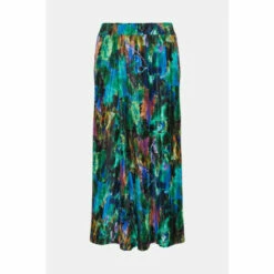 Oasis Abstract Printed Plisse Midi Skirt For Female -Oasis Sales Store unnamed file 1417