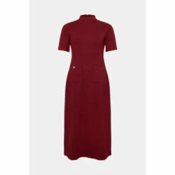 Oasis Ponte Pocket Detail Midi Dress For Female -Oasis Sales Store unnamed file 1454