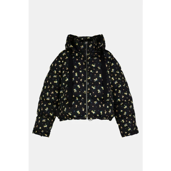 Oasis Printed Zip Through Padded Coat For Female 6 Oasis Printed Zip Through Padded Coat For Female - Image 4