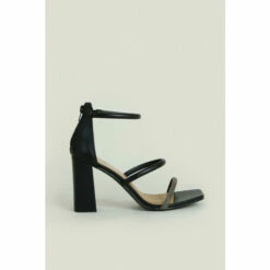 Oasis Glitter Strap Detail Block Heel For Female