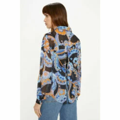 Oasis Paisley Pocket Front Chiffon Shirt For Female -Oasis Sales Store unnamed file 148