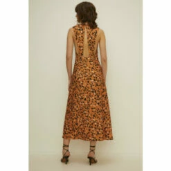 Oasis Animal Print Vneck Sleeveless Tailored Midi For Female -Oasis Sales Store unnamed file 1486