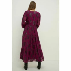 Oasis Metallic V Front Midi Dress For Female -Oasis Sales Store unnamed file 15