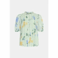 Oasis Lace Trim Floral Blouse For Female -Oasis Sales Store unnamed file 1550