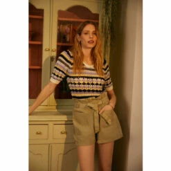 Oasis Petite Stripe Stitch Knitted Jumper For Female