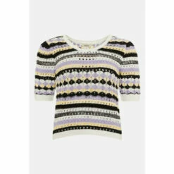 Oasis Petite Stripe Stitch Knitted Jumper For Female -Oasis Sales Store unnamed file 1555