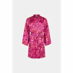 Oasis Bright Swirl Printed Satin Robe For Female -Oasis Sales Store unnamed file 1572
