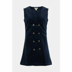 Oasis Velvet Wrap Button Detail Dress For Female -Oasis Sales Store unnamed file 1577