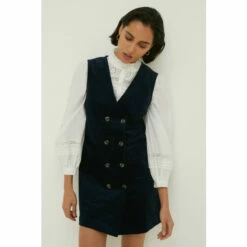 Oasis Velvet Wrap Button Detail Dress For Female -Oasis Sales Store unnamed file 1579