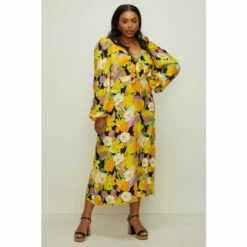 Oasis Plus Size Graphic Floral Tie Front Midi Dress For Female 11 Oasis Plus Size Graphic Floral Tie Front Midi Dress For Female -Oasis Sales Store unnamed file 1595