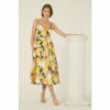 Oasis Graphic Floral Bow Back Midi Dress For Female -Oasis Sales Store unnamed file 1596