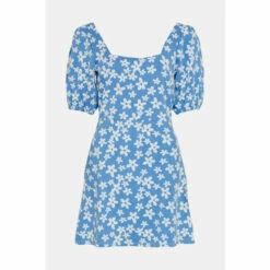 Oasis Petite Floral Jacquard Tie Back Mini Dress For Female -Oasis Sales Store unnamed file 1609
