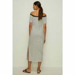 Oasis Stripe Ponte Bardot Midi Dress For Female -Oasis Sales Store unnamed file 1613