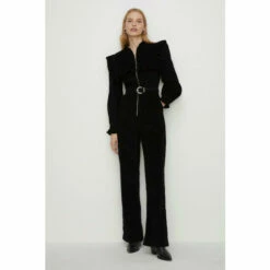 Oasis Cord Ruffle Yoke Jumpsuit For Female -Oasis Sales Store unnamed file 1636