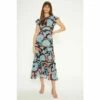 Oasis Paisley Floral Tiered Lace Trim Midi Dress For Female -Oasis Sales Store unnamed file 167