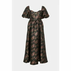 Oasis Floral Jacquard Bustier Midi Dress For Female -Oasis Sales Store unnamed file 1699