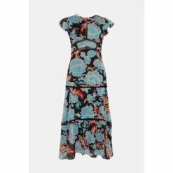 Oasis Paisley Floral Tiered Lace Trim Midi Dress For Female 10 Oasis Paisley Floral Tiered Lace Trim Midi Dress For Female -Oasis Sales Store unnamed file 170