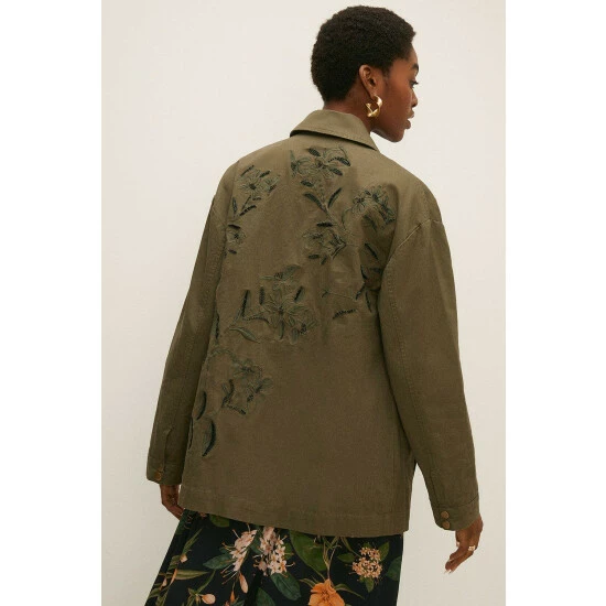 Oasis RHS Embellished Belted Parka For Female 6 Oasis RHS Embellished Belted Parka For Female - Image 4