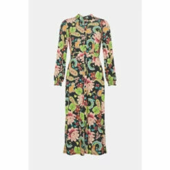 Oasis Slinky Jersey Floral Long Sleeve Shirred Cuff Midi Dress For Female 10 Oasis Slinky Jersey Floral Long Sleeve Shirred Cuff Midi Dress For Female -Oasis Sales Store unnamed file 1755