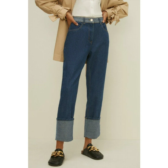 Oasis Turn Up Detail Jean For Female 4 Oasis Turn Up Detail Jean For Female - Image 2