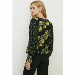 Oasis Hawaiian Leaf Button Tea Blouse For Female -Oasis Sales Store unnamed file 1769