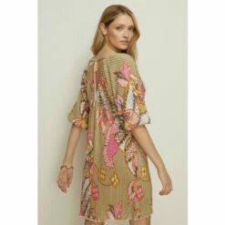 Oasis Floral Printed Plisse Mini Dress For Female -Oasis Sales Store unnamed file 1795