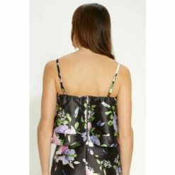 Oasis Satin Twill Frill Tiered Floral Crop Top For Female -Oasis Sales Store unnamed file 180