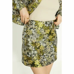Oasis Floral Jacquard Aline Mini Skirt For Female -Oasis Sales Store unnamed file 184